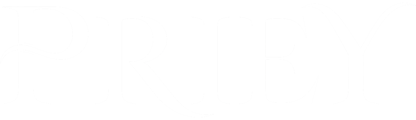 Priey white wordmark logo